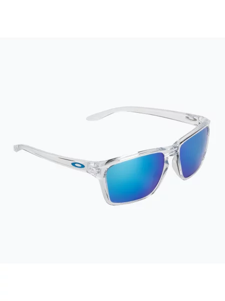 Przezroczyste okulary Oakley Sylas z szafirowymi soczewkami Prizm białe