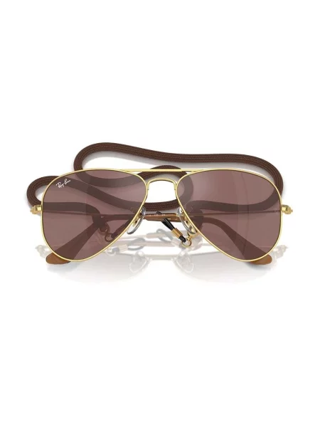 Ray-Ban gyerek napszemüveg JUNIOR AVIATOR barna
