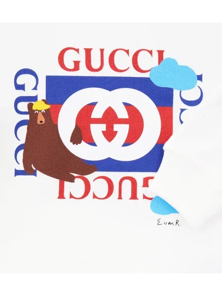 Φλις φούτερ Gucci λευκό
