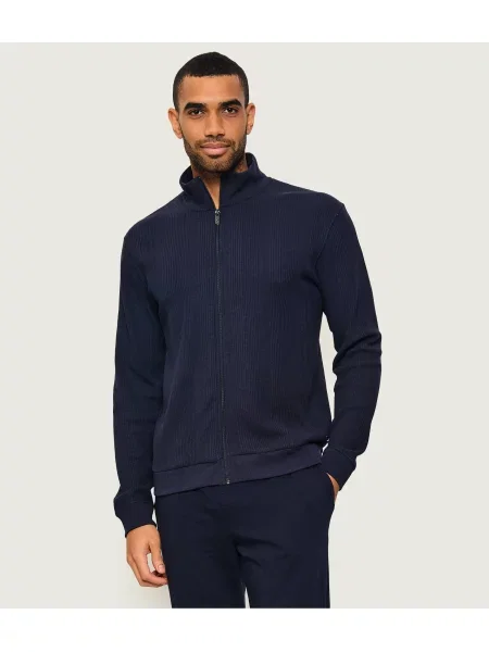 BOSS BLACK Hanorac Structure Zip negru