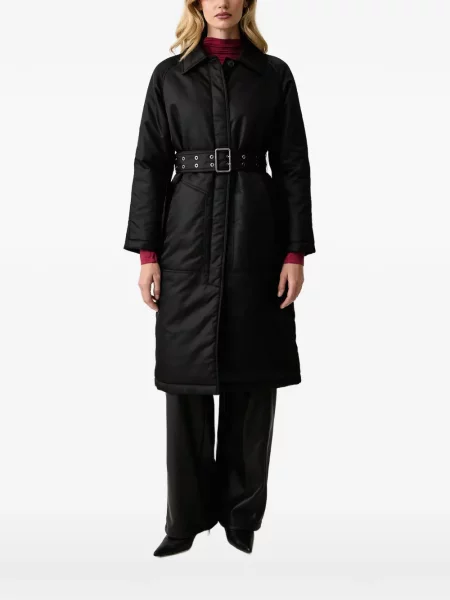 Παλτό Trussardi με αυτόγραφο μαύρο
