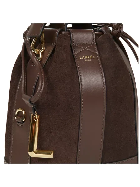 Taška Lancel ELLES DE LANCEL S BUCKET hnědý