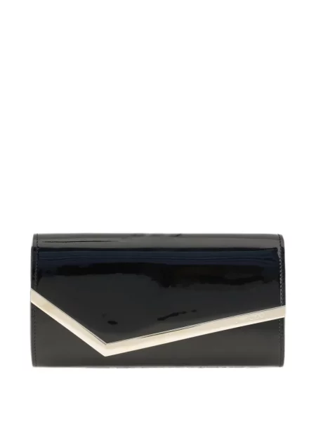 Geantă plic Jimmy Choo din piele negru