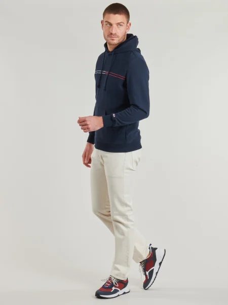 Hanorac cu glugă Tommy Hilfiger albastru