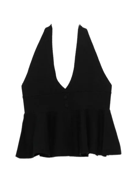 Top Gimaguas cu gât halter negru