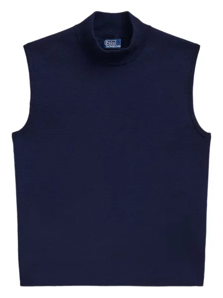 Λινή κοστούμι μπλούζα Polo Ralph Lauren με σχέδιο λευκό