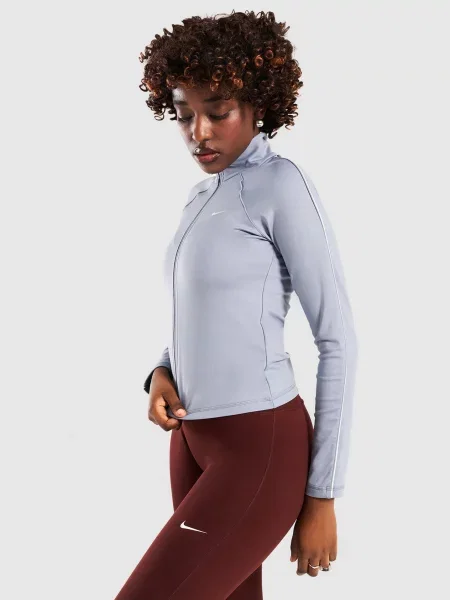 Nike Bluza Rozpinana W Nk Ls Fitted Fz Jkt Gls niebieska