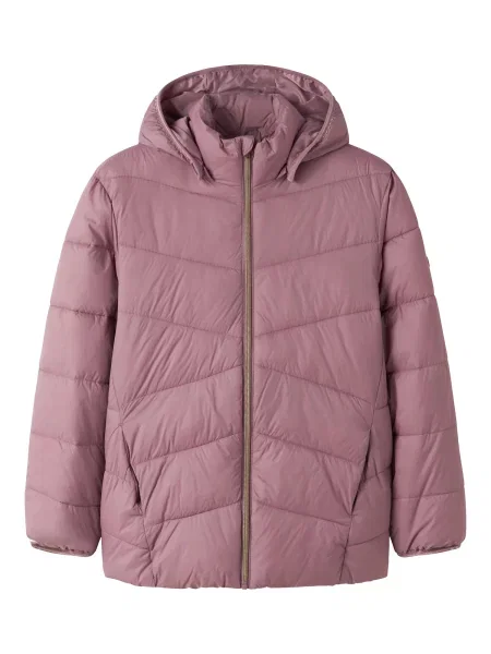 NAME IT Zimska jakna NKFMarble sivkasto mauve ljubičasta