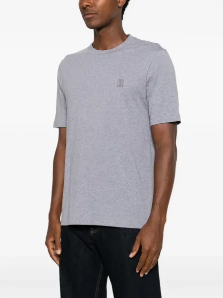 Tricou Brunello Cucinelli cu imagine gri