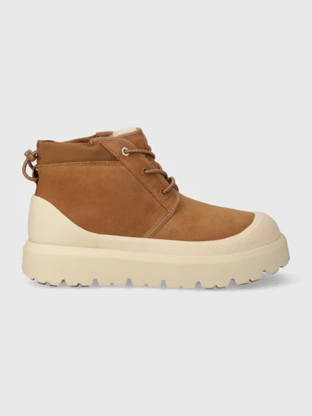 UGG pantofi de piele intoarsa Neumel Weather Hybrid barbati maro