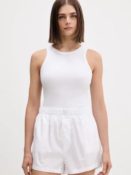 Calvin Klein Underwear pyžamové šortky s bavlnou bílé