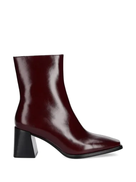 Cizme scurte Jeffrey Campbell din piele roșu