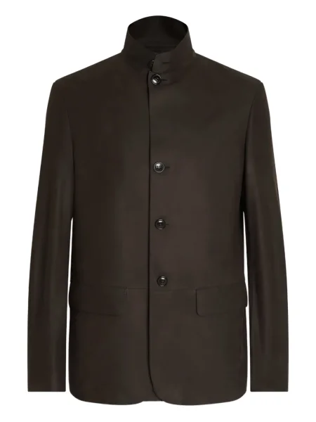 Geanta de piele Zegna maro