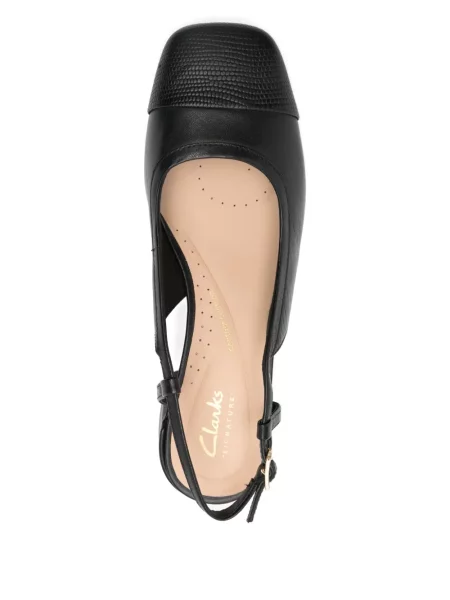 Pantofi cu toc Clarks slingback negru
