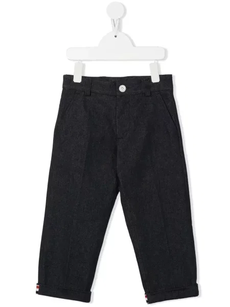 Spodnie dziecięce Thom Browne niebieskie