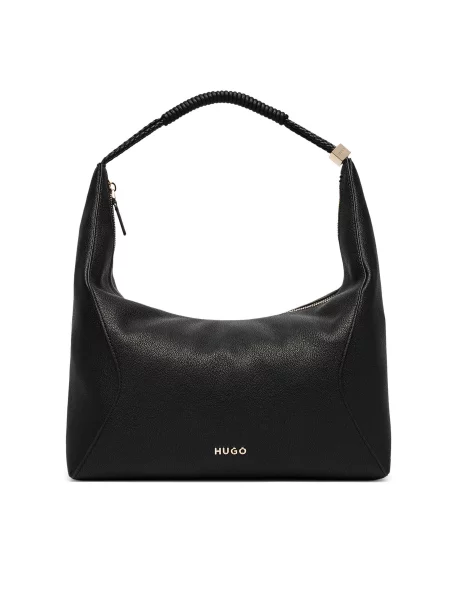 HUGO mala torba hobo za žene od imitacije kože Brielle_Hobo crna