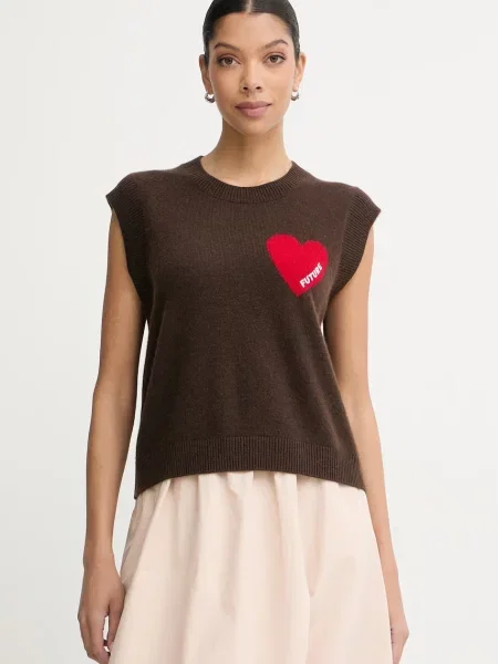 From Future kamizelka kaszmirowa brązowa