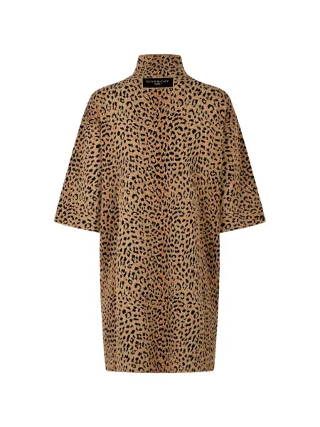 Rochie mini Givenchy cu imagine cu model leopard