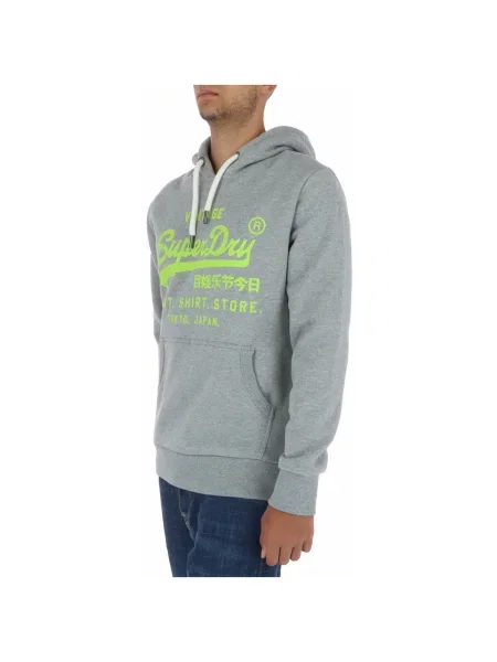 Hoodie Superdry s kapuco siva