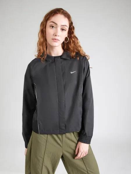 Nike Sportswear Demisezoninė striukė juoda balta