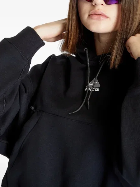 Top sport Nike din fleece plisat fără mâneci alb