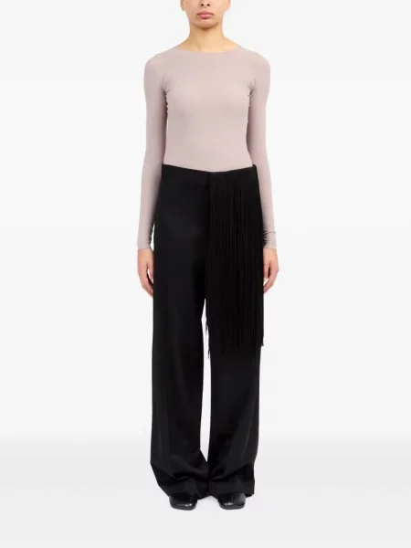Kelnės Mm6 Maison Margiela su kutais įsiliepsnojo juoda