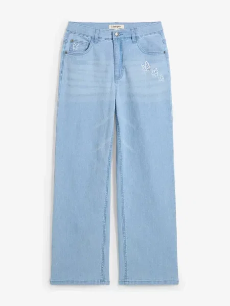 Dżinsy Wide Leg mid waist niebieskie