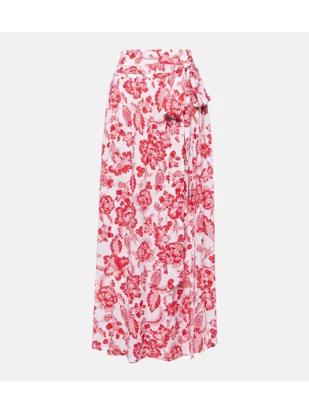 Fusta maxi Melissa Odabash cu imagine roșu