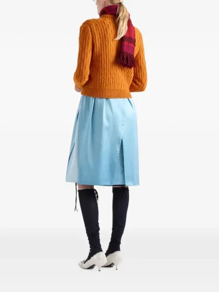 Cardigan Prada de lână portocaliu