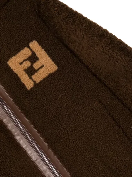 Płaszcz dziecięcy Fendi brązowy