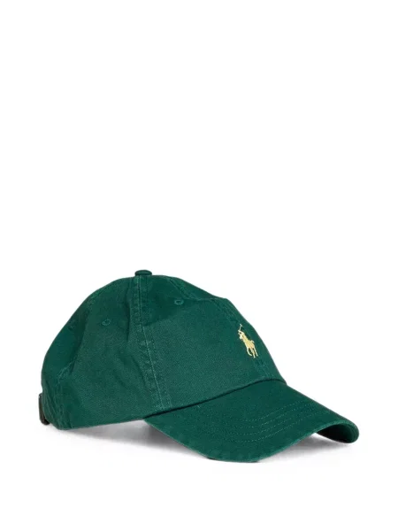 Μεταξωτό καρό παντελόνι Polo Ralph Lauren με κέντημα μπλε