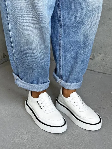 Шкіряні Кросівки INNOE білий