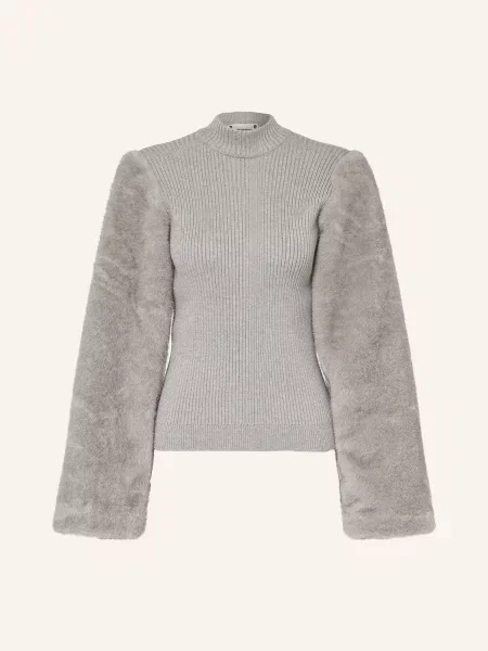 Co'couture Svetry Elisabethcc Z Kombinace Materiálů šedá