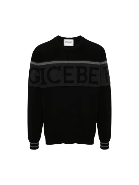 Sweter Iceberg z logo czarny