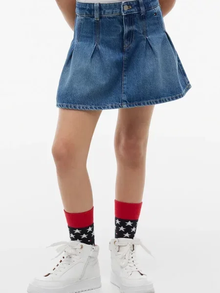 Tommy Hilfiger fustă din denim albastru