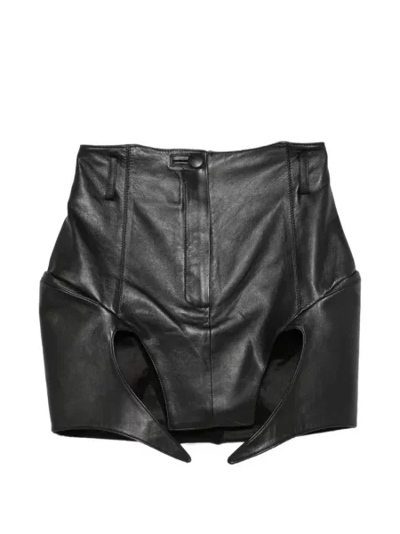 Fustă din piele Mitiliane Couture negru