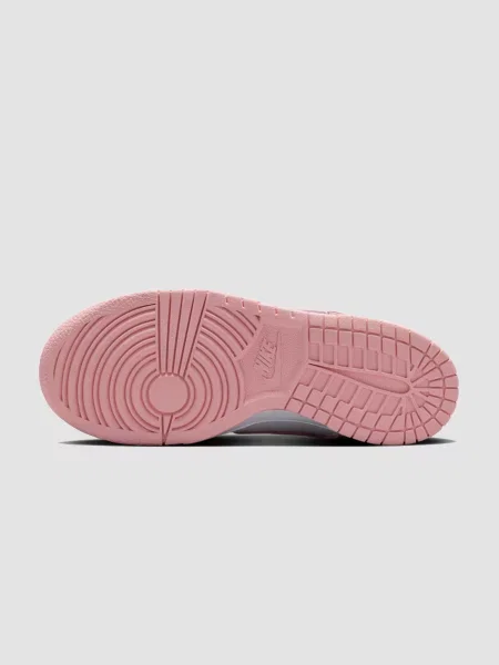 Кожаные повседневные кроссовки Nike Dunk розовые