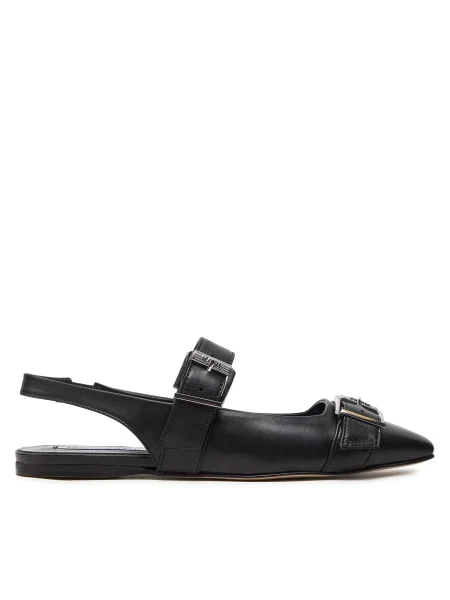 Karl Lagerfeld balerini de piele KONNIE cu deschis negru