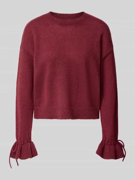 Sweter z marszczonymi rękawami Pieces