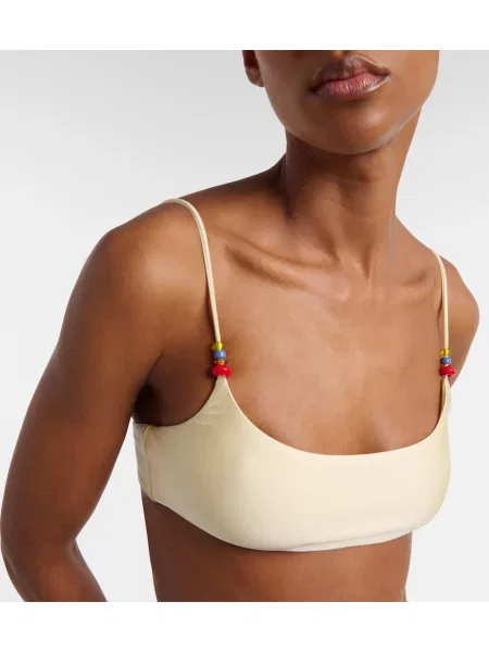 Top Jade Swim cu mărgele galben