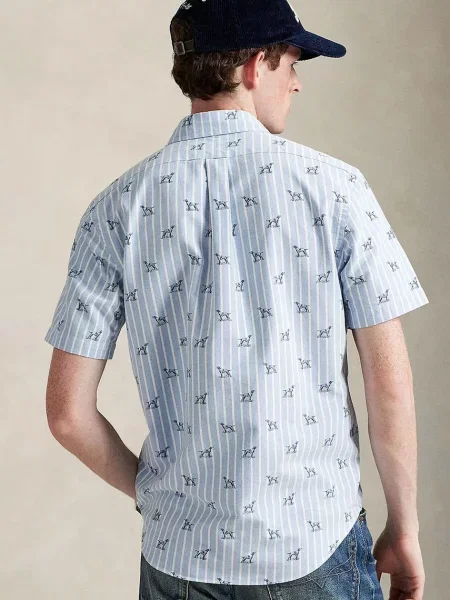 Сорочка Polo Ralph Lauren regular комір button-down синій