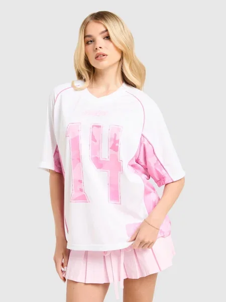 Hoodrich T-Shirt Oversize Field Jersey biała