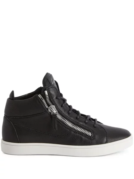 Top Giuseppe Zanotti din piele negru