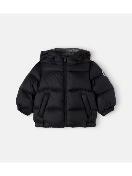 Pūkinė striukė Moncler Enfant juoda