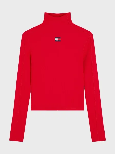 Лонгслив Tommy Jeans красный