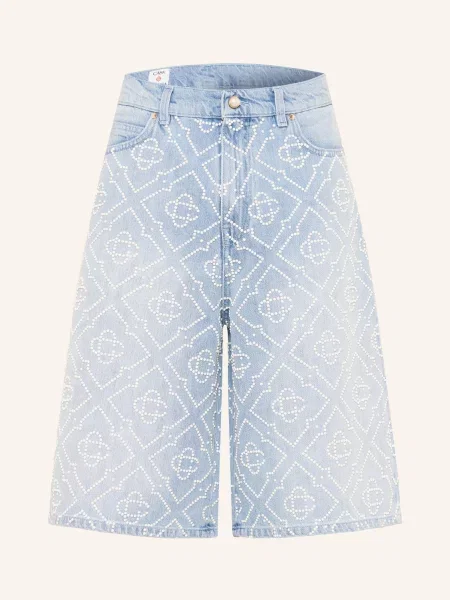 Casablanca Szorty Jeansowe Z Ozdobnymi Koralikami blau