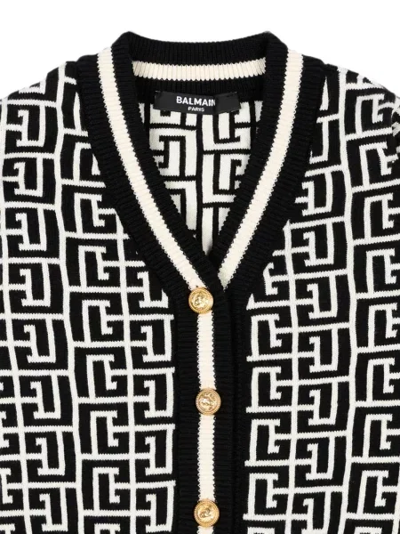 Kardigan dziecięcy Balmain czarny