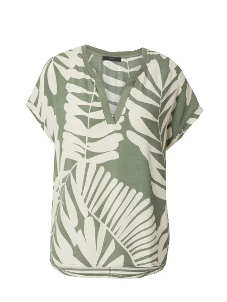 OUI Tričko zelená biela