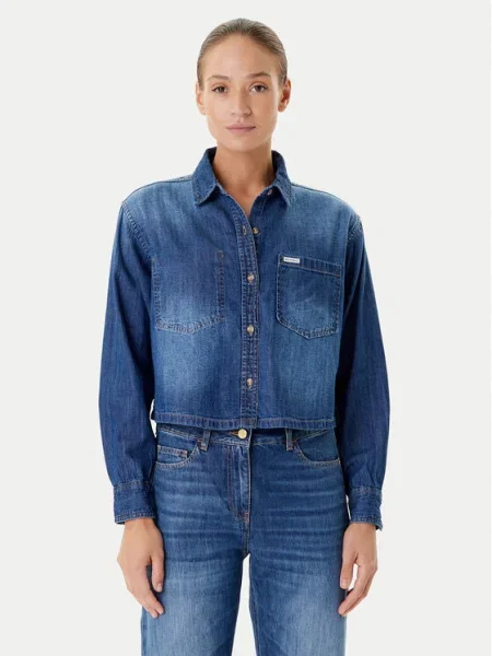 Guess Jeans дънкова риза тъмносин