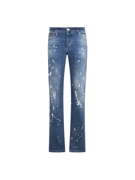 Jeansy Philipp Plein niebieskie